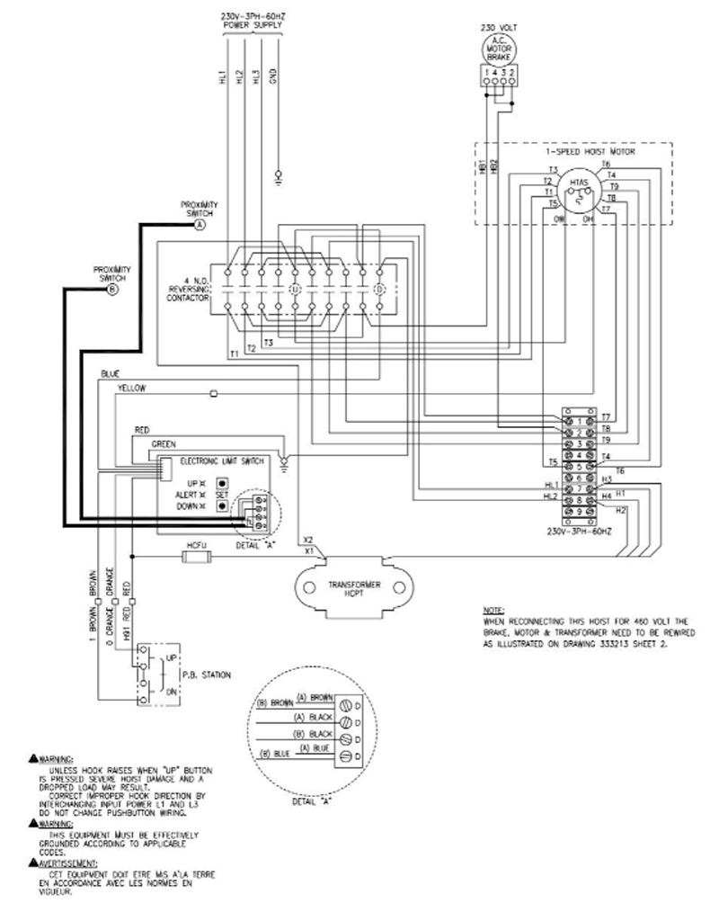 electric hoist wiring diagram
