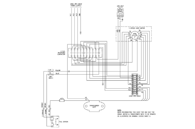 electric hoist wiring diagram