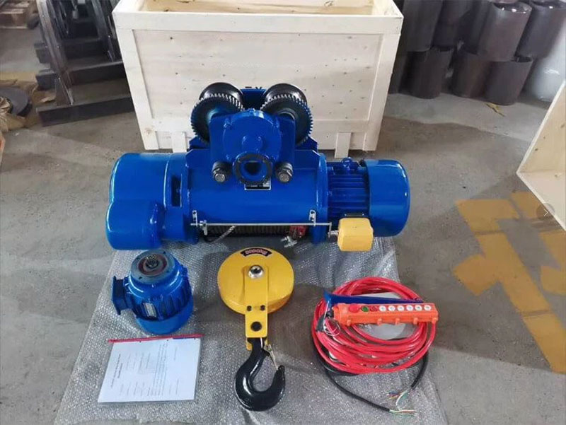 Push button pendant control electric hoist