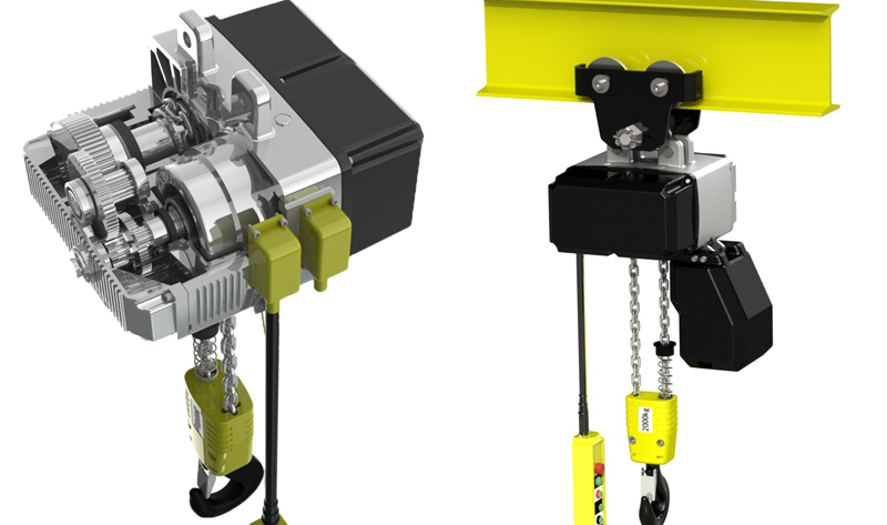 What do all chain hoists use to lift heavy loads?