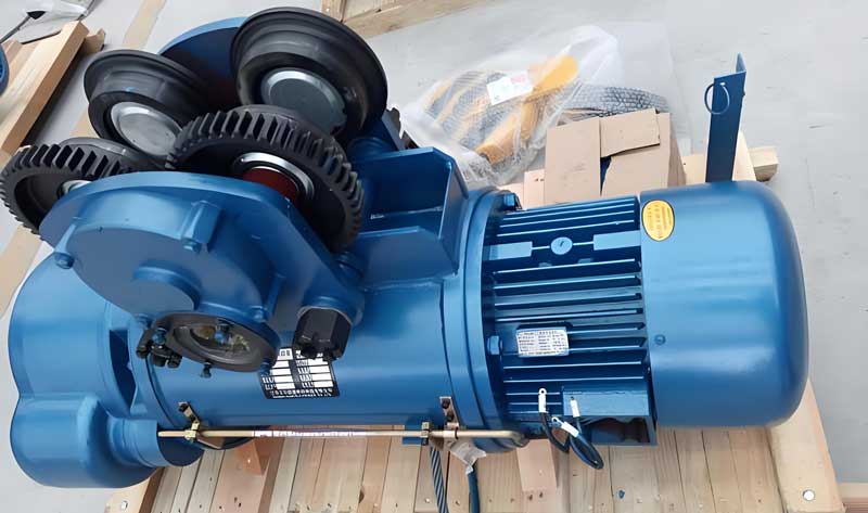 3 Sets of 7.5 tons electric wire rope hoists shipped to Peru