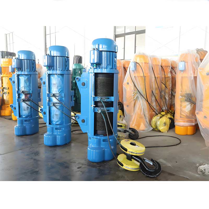 3 sets of 7.5 ton electric wire rope hoists shipped to Peru