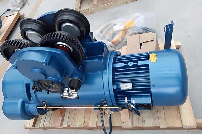 3 sets of 7.5 ton electric wire rope hoists shipped to Peru