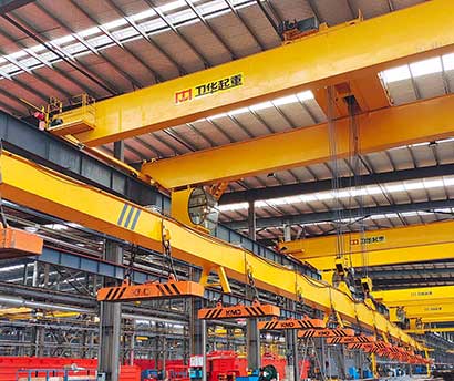 20/5 tons electric overhead traveling magnetic crane