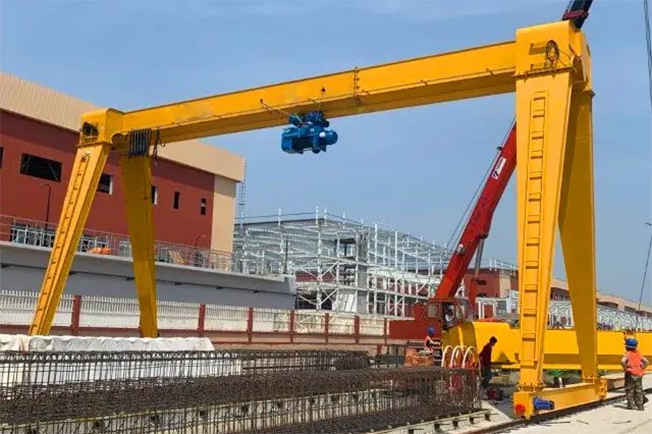 20 ton single girder gantry crane for use in Cambodia